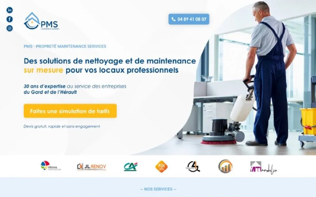 Site PMS, Propreté Maintenance Services